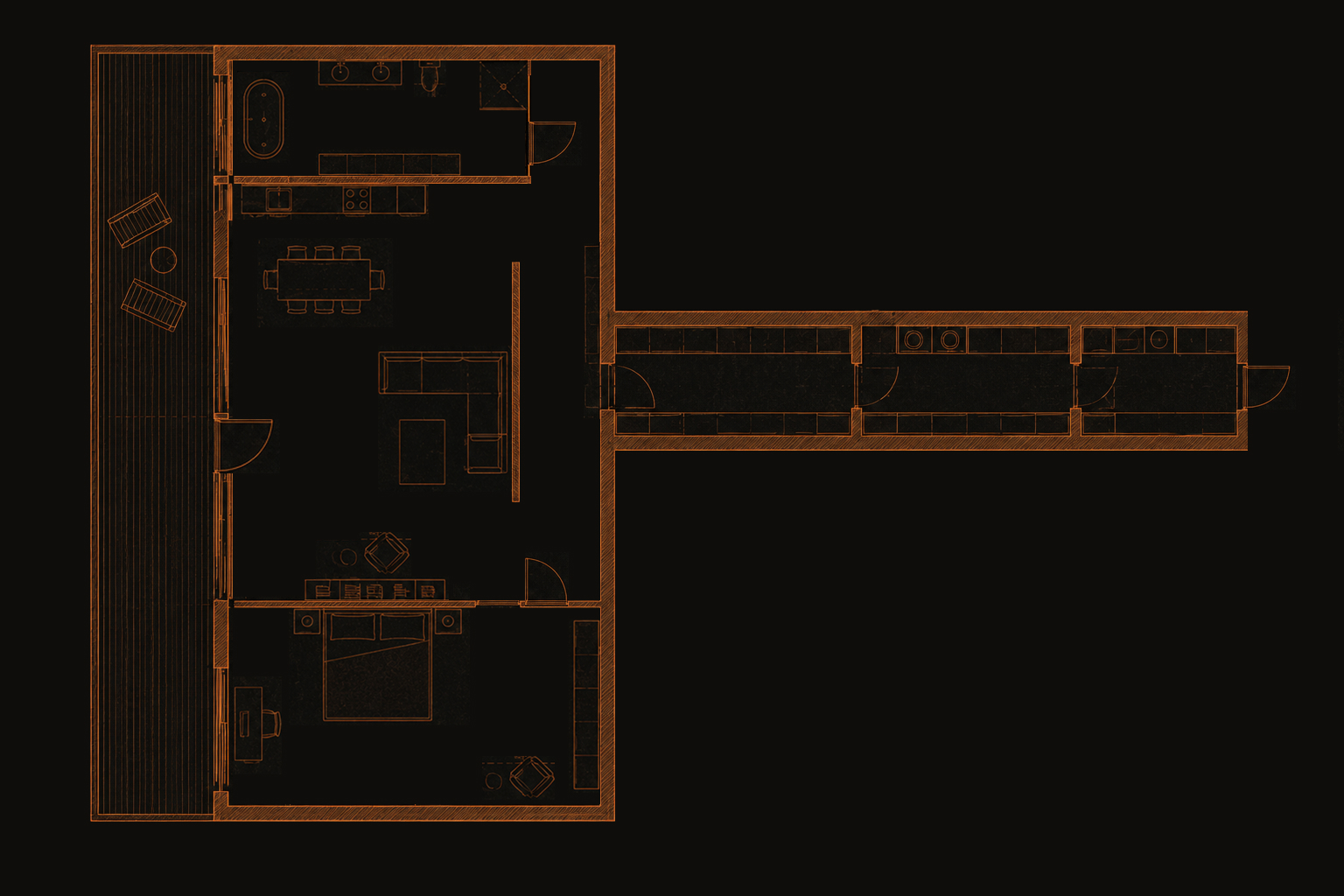 Floor plan of a single ORIUM residence